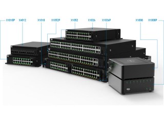 X1008-AEIQ-01 DELL Networking X1008 с веб-интерфейсом, 8 портов 1GbE с питанием от переменного тока или PoE, 3YPSNBD